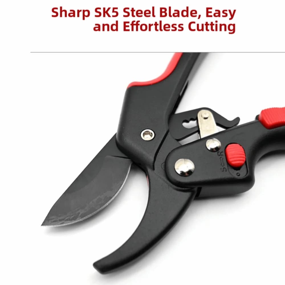 SK-5 Steel Garden Clippers Ergonomic Designed Effortless Cutting Fruit Harvesting Shears Adjustable Pruning Shears Garden Use