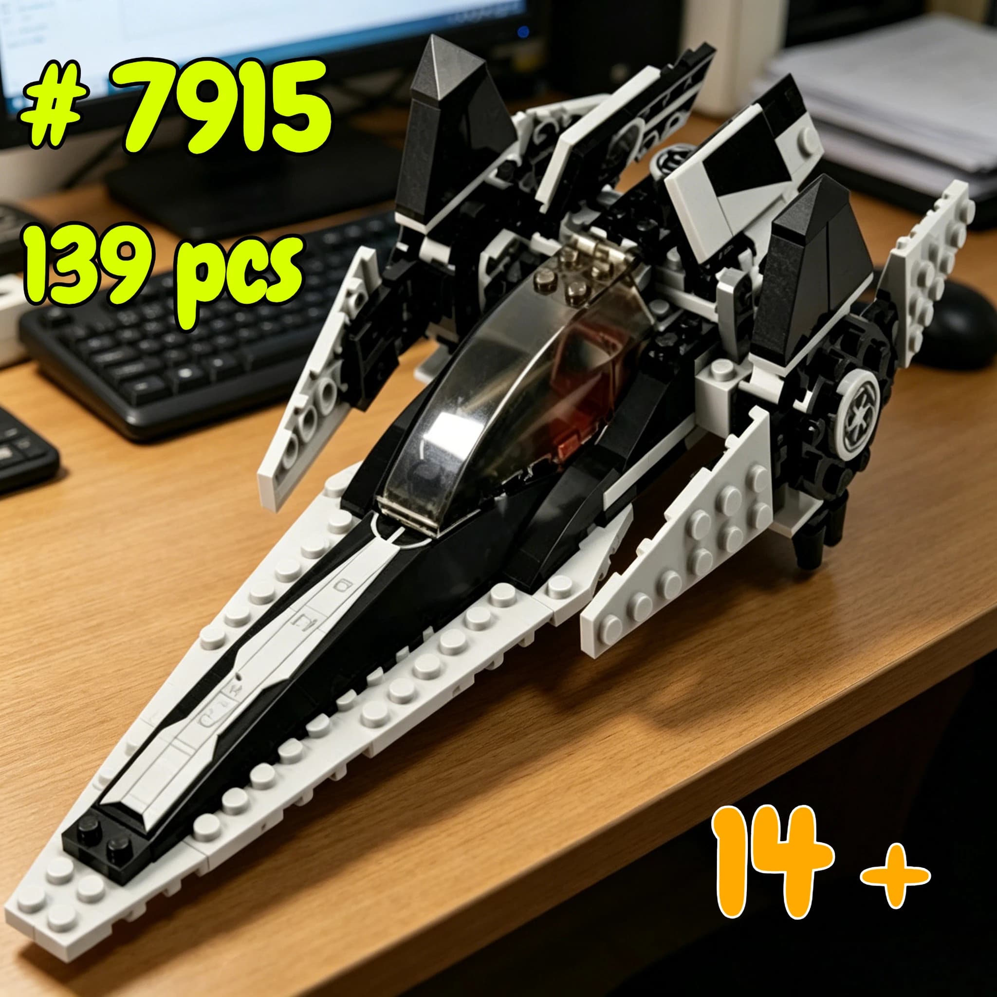 V-wing Fighter 7915 Building Blocks Sets Suitable for Birthday Gifts Compatible with Legoed Particles，139pcs.