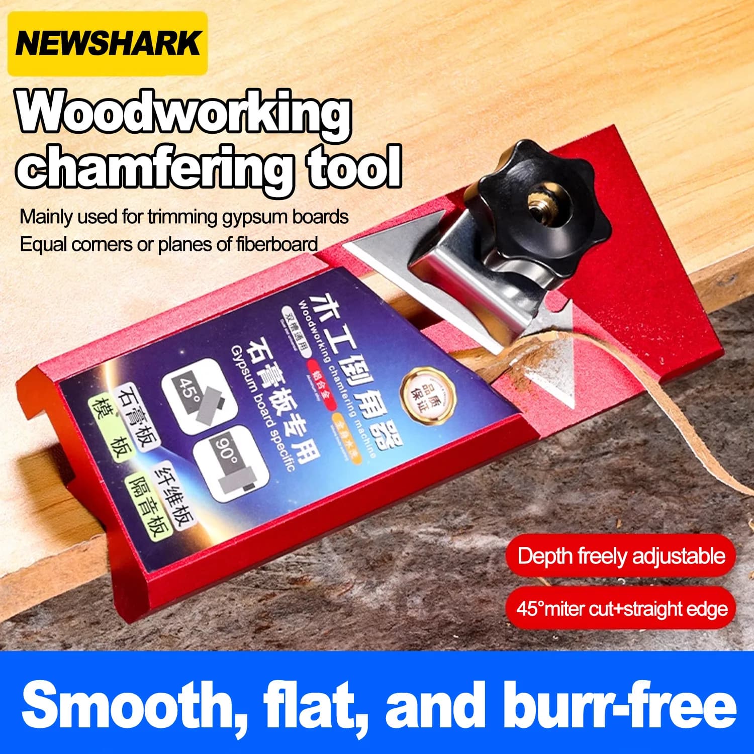 Hand plate for bevelling wooden boards from 45 degrees Cardboard plate Straight edge cutting Mini planer Straight corner cutting plate handmade