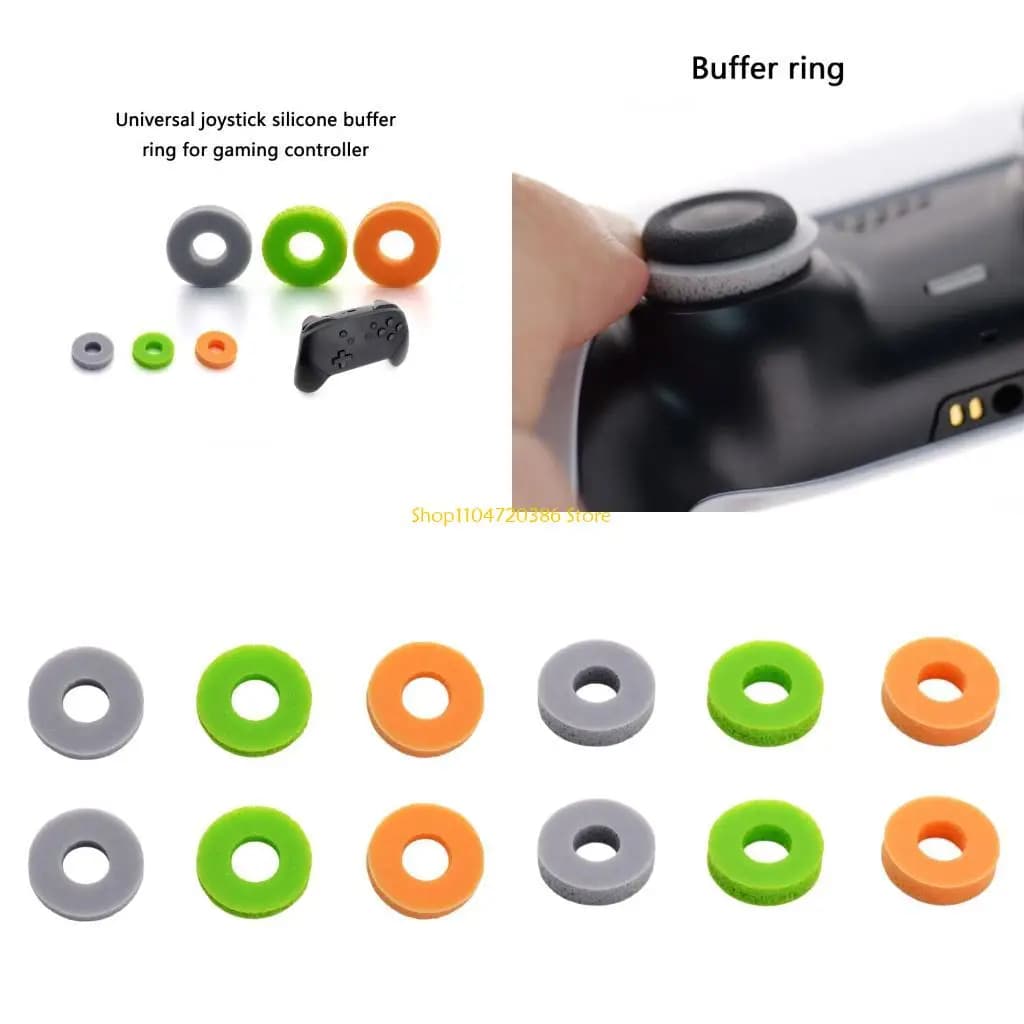K0EA 6pcs Controller Motion Control Rings Silicone Assist Rings for Controller Auxiliary Rings Wear Resistant