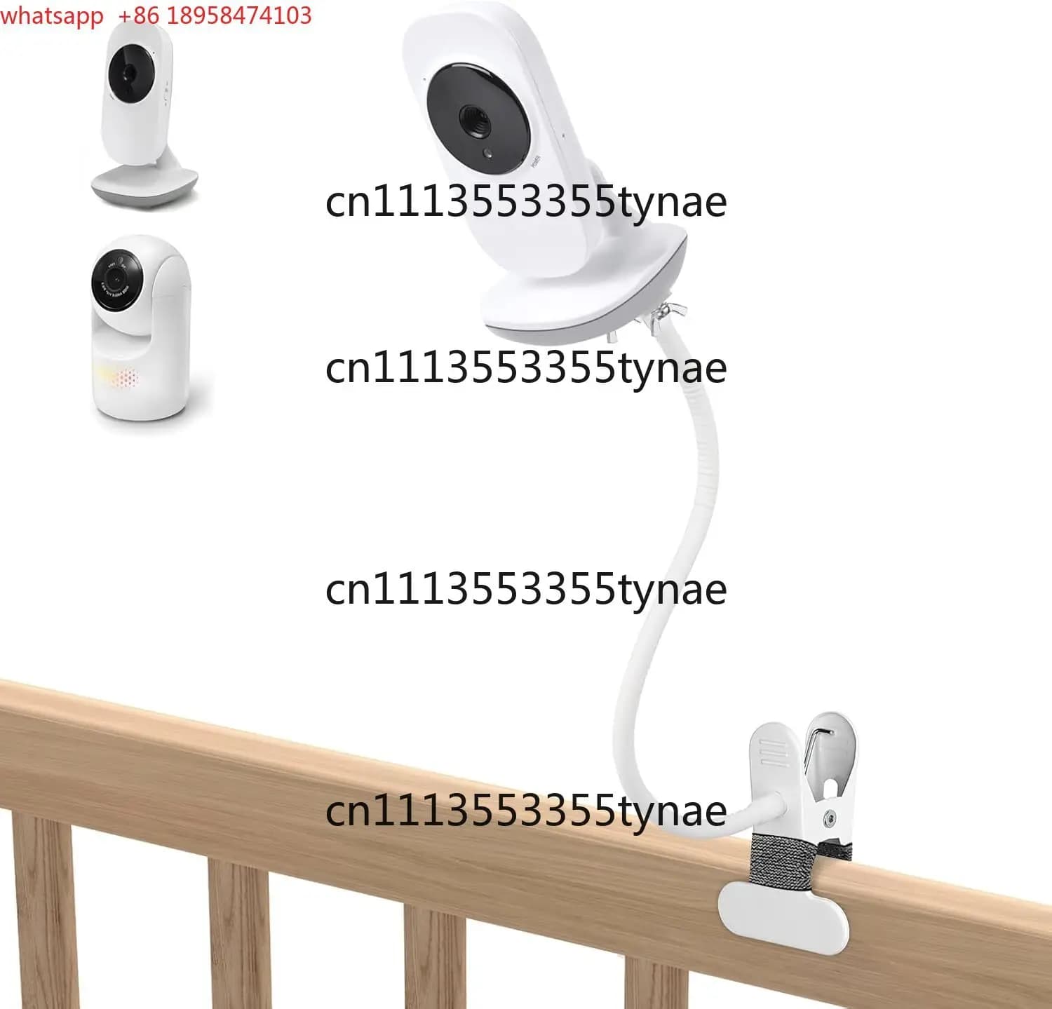Supporto a clip per baby monitor compatibile con VTech VM819, Advanced HQ Max, supporto per fotocamera per bambini con lunghezza di 15,8 pollici