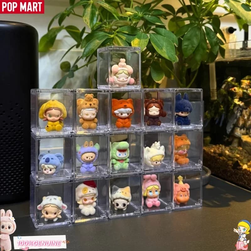 POP MART Pop Bean Pigiama Cross Dressing Series Blind Box Guess Bag Kawaii Action Figure Mini Doll Girl Kids Regalo a sorpresa di Natale