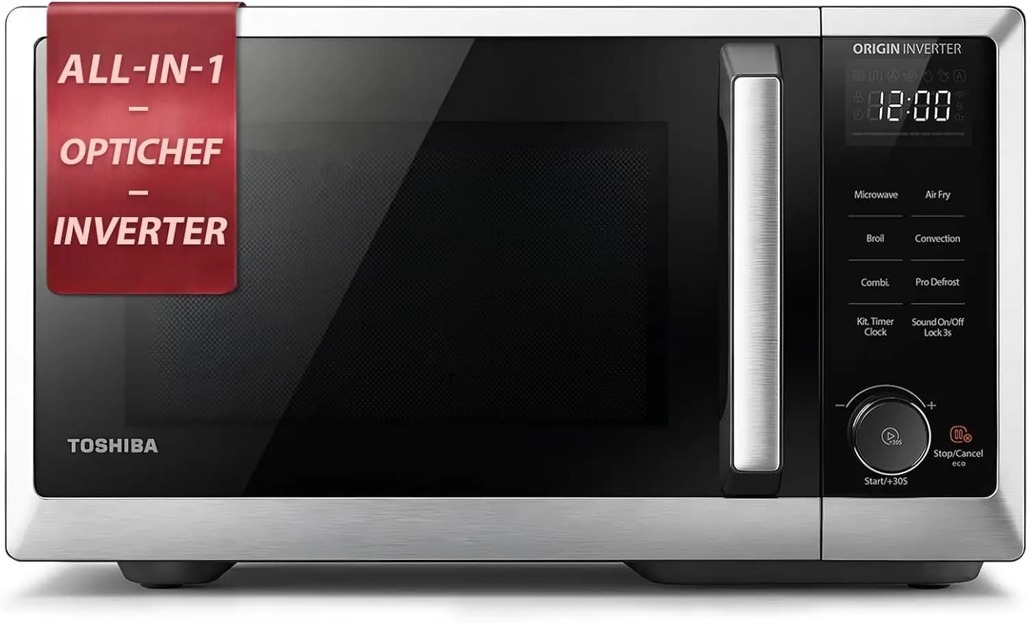 Countertop Microwave with Air Fryer, All-in-One Oven – Broil, Convection, Speedy Combi, Even Defrost, 11.3-Inch Turntable, 27 Au