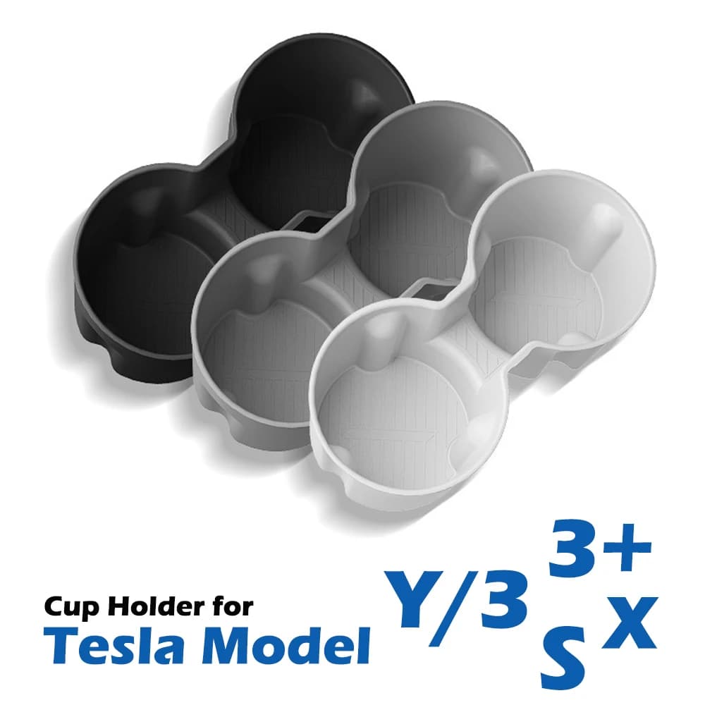 Portabicchieri in silicone per console centrale per Tesla Model YSX 3 Accessori interni per copri tazza d'acqua per sedile posteriore Highland