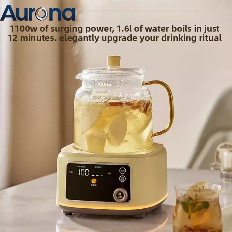 【Appliances】All-Glass Constant Temperature Health Kettle Household Multi-Functional Office Small Tea Boiling Electric Kettle 202