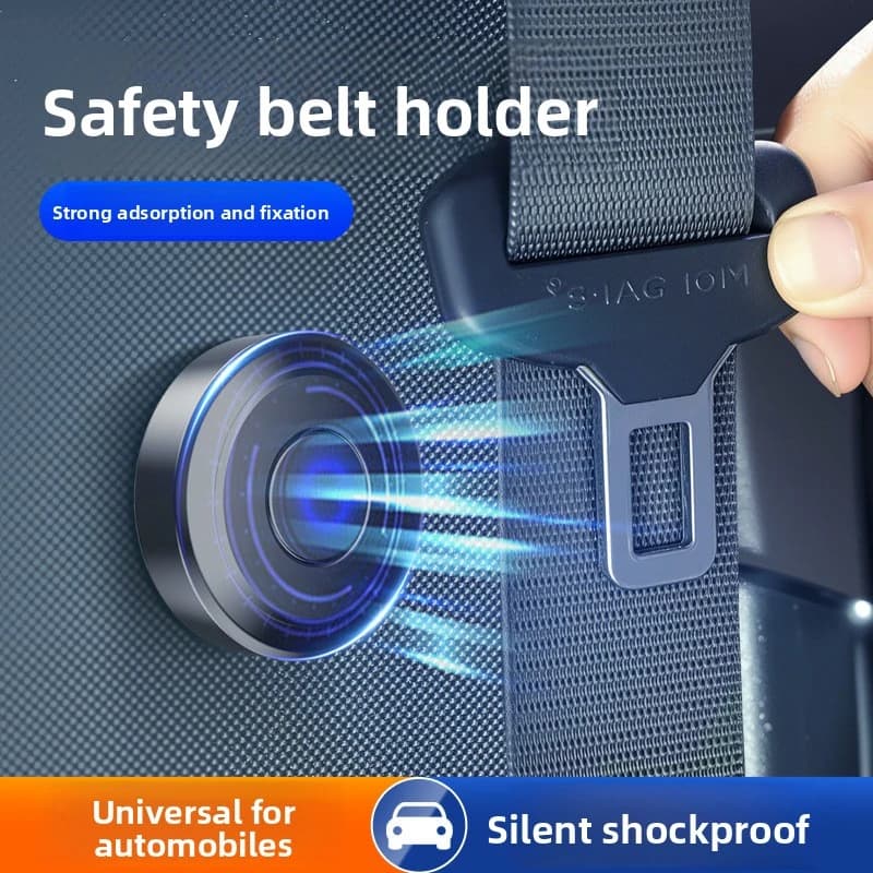 1 PcsMagnetic Seat Belt Buckle Heavy Duty PU Non Slip