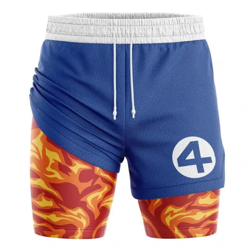 Pantaloncini Sportivi a Doppio Strato 2026 da Uomo, in Rete Traspirante ad Asciugatura Rapida, Pantaloni Fitness Comodi e Versatili, Casual