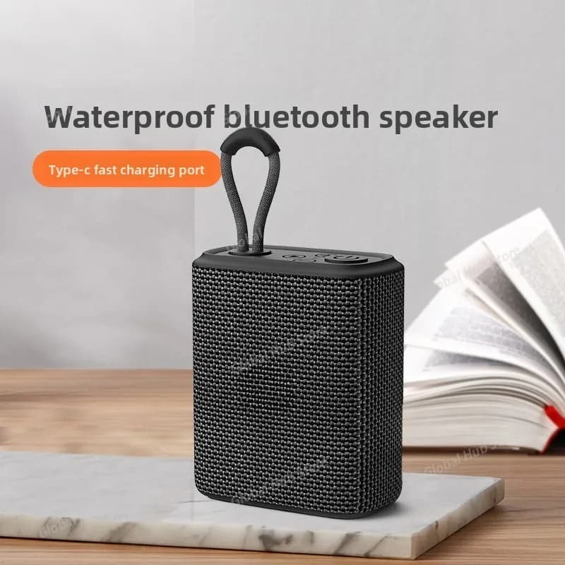 Altoparlante bluetooth wireless esterno Scheda in tessuto impermeabile da 5 W piccolo subwoofer portatile per basso audio