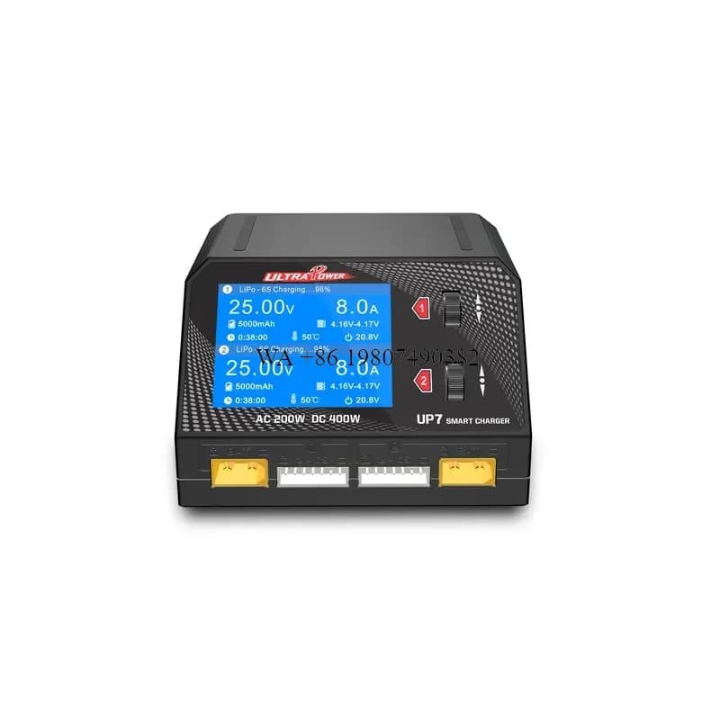 wmwmnu for ZBD Power UP7 10A Smart Balance Charger Discharger Dual Channel 200W AC 400W DC for LiPo LiHV Lilon LiFe RC Models