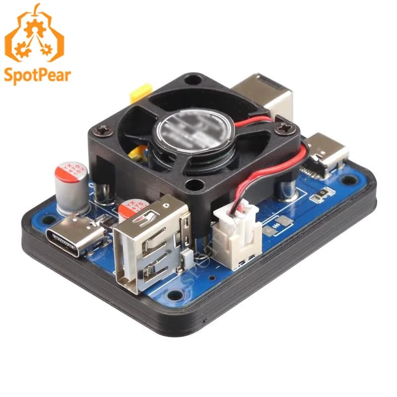 Raspberry Pi5 Jetson 5V5A 27W PD DC USB Dual Input Dual Input Dual Voltage Dual Output for PI 5