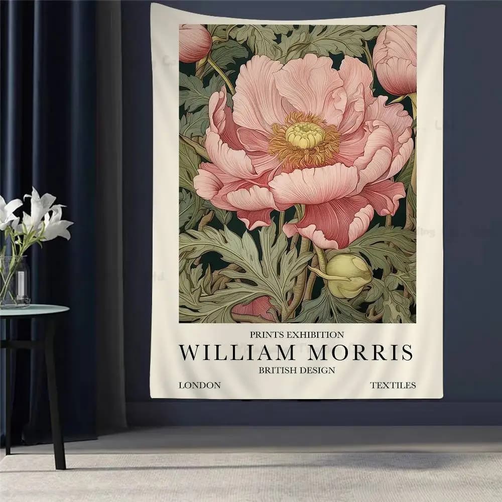 William Morris Artworks Tree Of Life Cats Tappezzeria da parete fai da te per soggiorno, casa, dormitorio, decorazione da parete