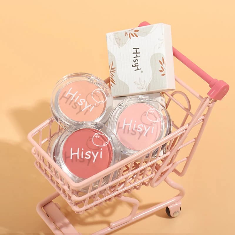 Blush monocolore quotidiano - Blush con una lucentezza subtile simile al vino, raffinata palette di colori naturali, puro trucco allure