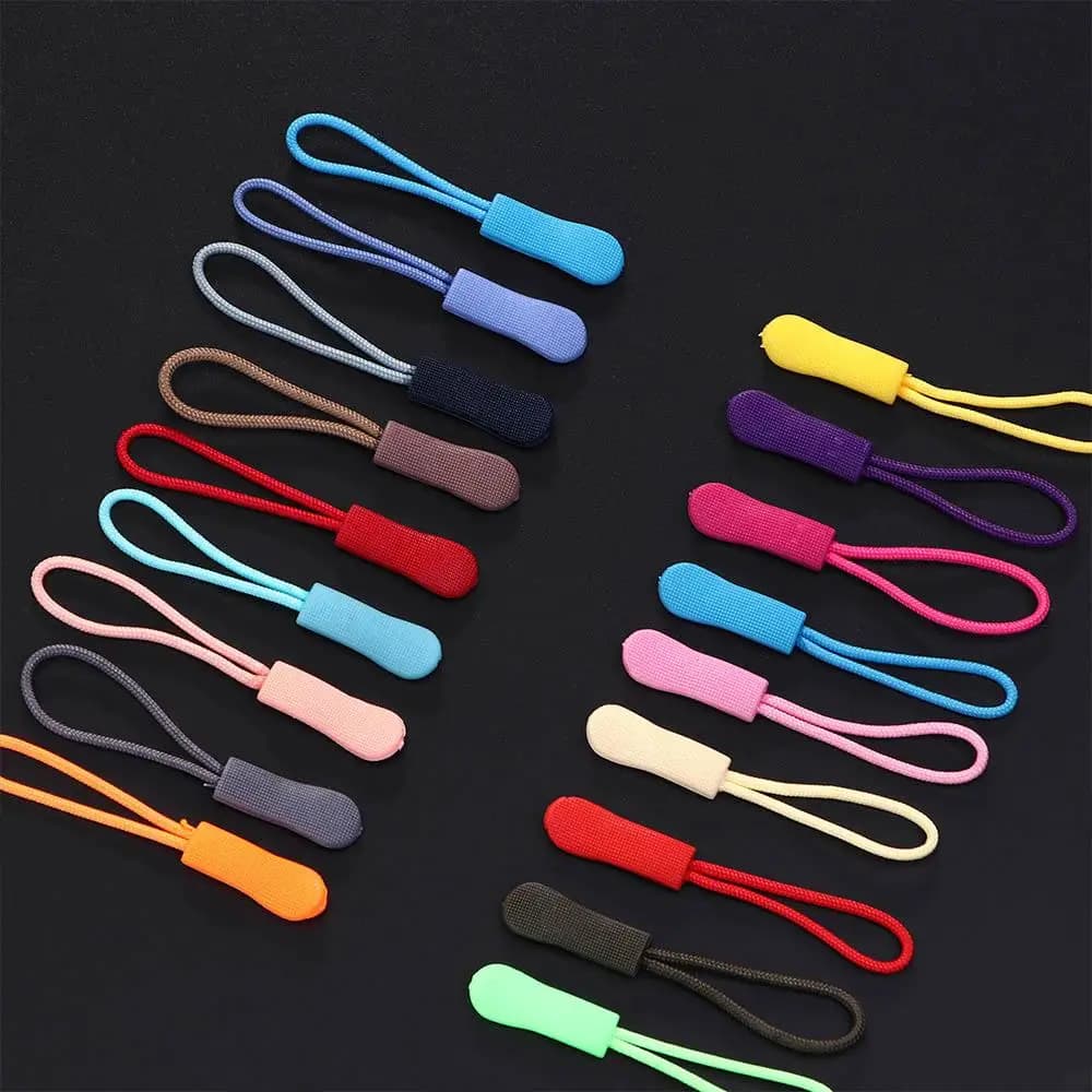 Backpack Travel 10Pcs Apparel Sewing Puller Crafts Fixer Rope Zipper Ropes Zipper Puller Zipper Buckle Zip Cord