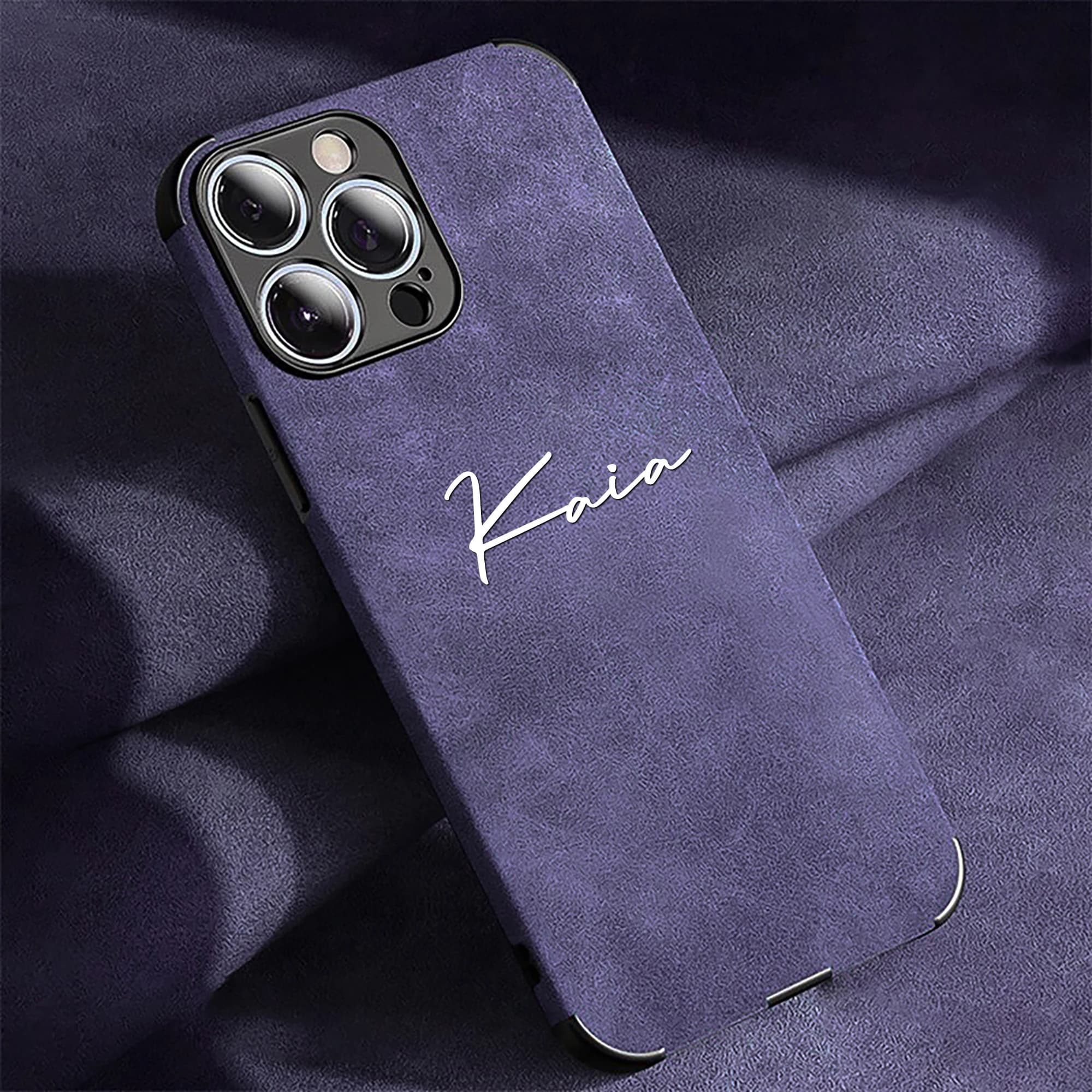 Nome personalizzato Custodia per telefono a copertura totale personalizzata per iPhone 17 16 15 14 13 12 11ProMax Plus, Cover morbida antiurto in pelle di pelle di lancio