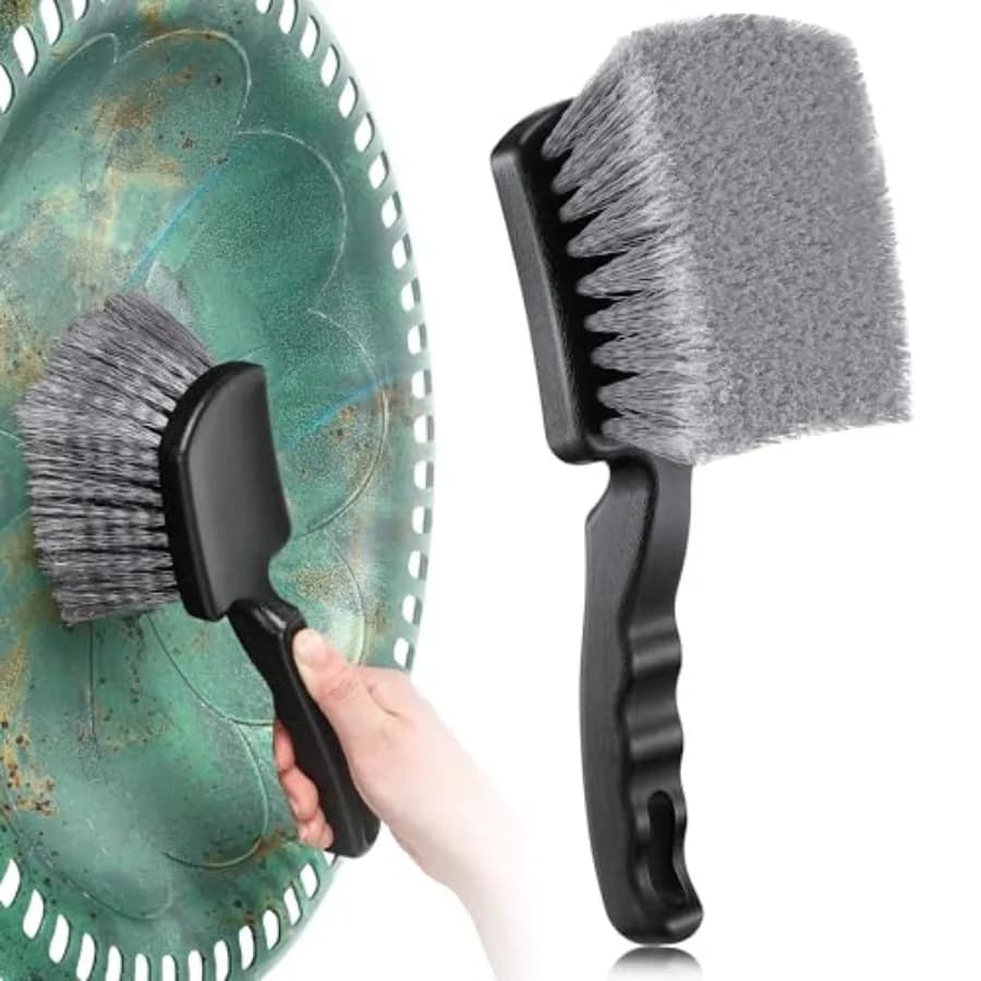Brush for Bird Baths, Bird Bath Cleaner with Ergonomic Handle and PVC Bristles, Gentle Yet Effective Cleaning for Wigglers, Fee