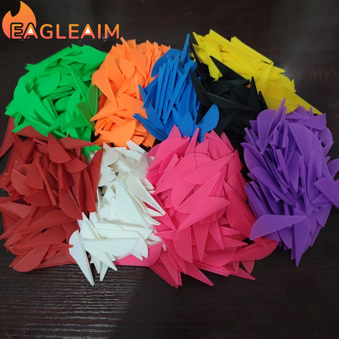 36PCS/Pack Archery 2inches Plastic Arrow Vanes Shield TPU Arrow Feather Accessories for Arrow Shaft Archery DIY Shooting Hunting