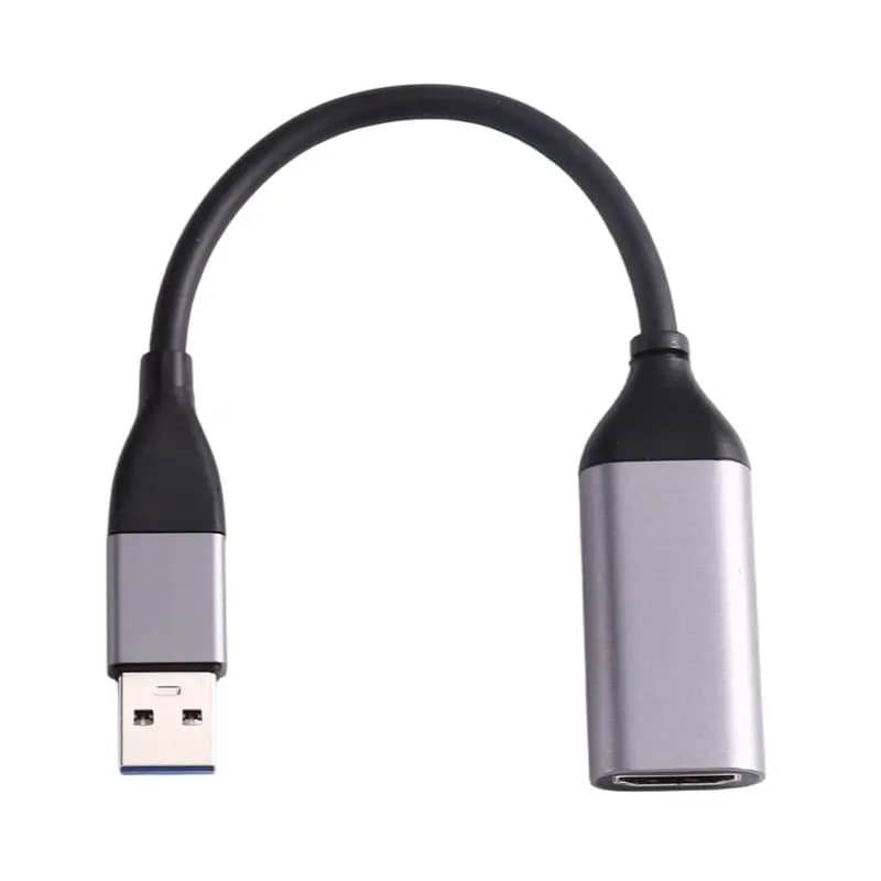 For Computer Camera Live Stream Meeting Recording 1080P Video Capture Card -Compatible To USB A/USB-C Video Grabber