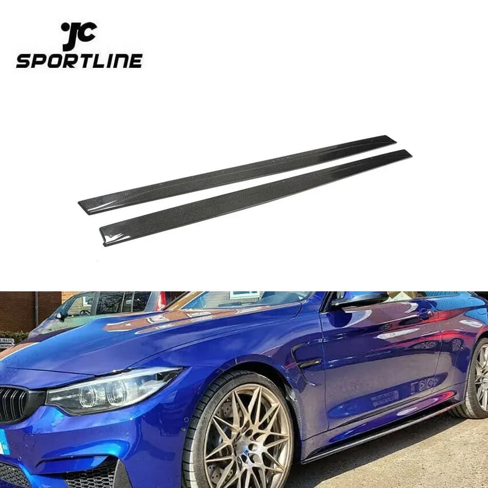 Pure Carbon Fiber Side Extensions for BMW F82 F83 M4 Coupé 2014-2020