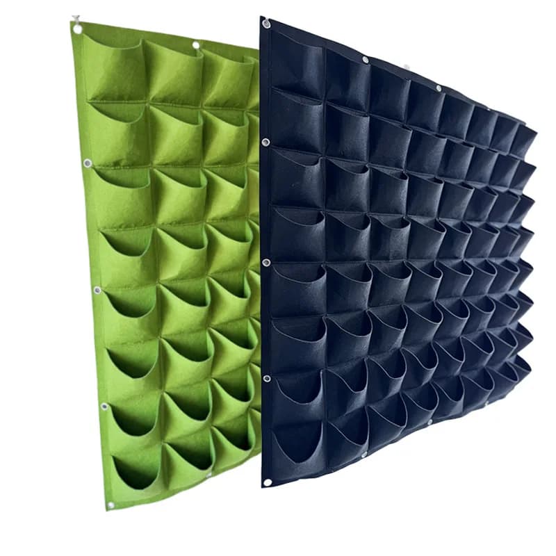 2/3/4/6/9/12 Tasche Appeso A Parete Piantare Vaso Verde nero Pianta Coltiva Fioriera Borsa Da Giardino Verticale Forniture Borse Attrezzo Da Giardino