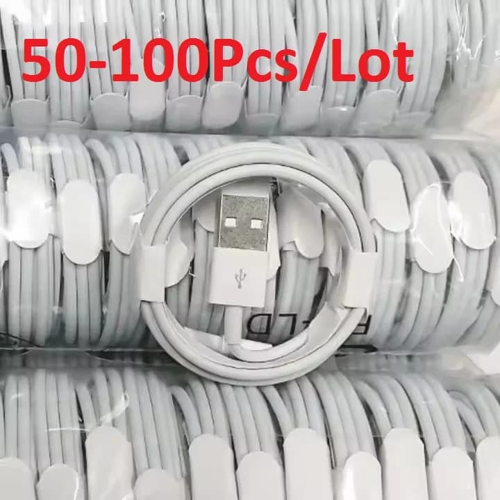 50-100 pz/lotto Cavo USB Per Iphone 11 12 13 14 Xs Max Xr X 8 7 6 Plus 6s 5 Se Cavi di Ricarica Cavo di Ricarica Del Telefono Mobile