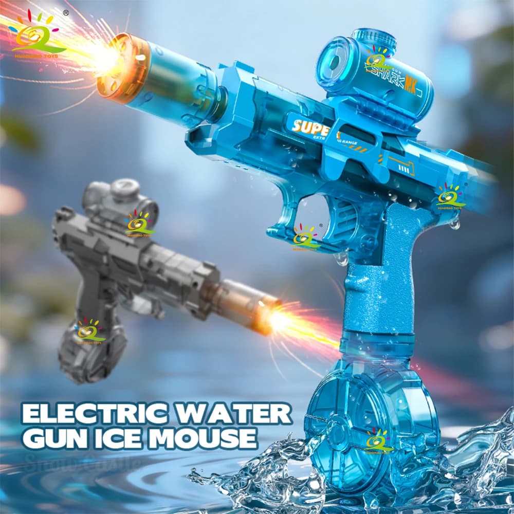 Electric Water Guns For Adults Powerful Squirt Automatic Water Suction Water Blasters Summer Outdoor Beach Toy For Boys Kid Gift