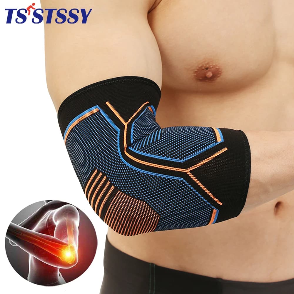 1 pcs elbow compression support elbow elbow pad for tendinite Tennis basketball volleyball elbow protection reduce pain