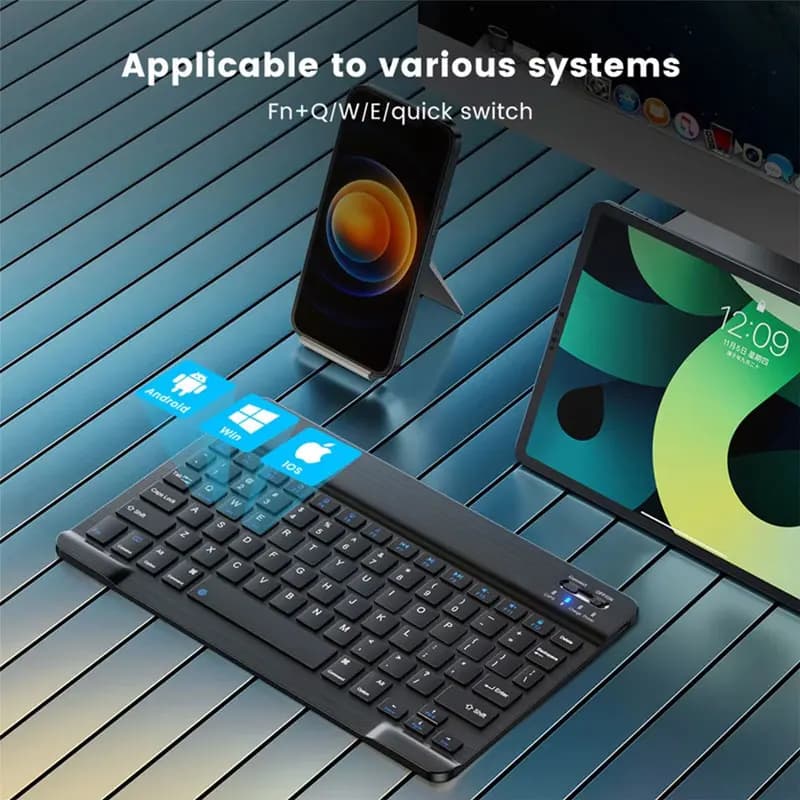 Universal Bluetooth keyboard and mouse set for iPad, Xiaomi, Samsung, Lenovo - Multicolor Office Keyboard
