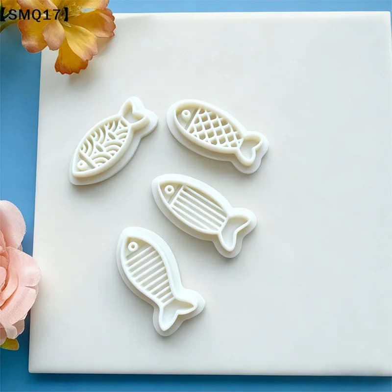 Creative Fish Series Earrings Polymer Clay Cutter Cute Cartoon Pottery Mold DIY Jewelry Pendant Shape Pressed Clay Tools【SMQ】