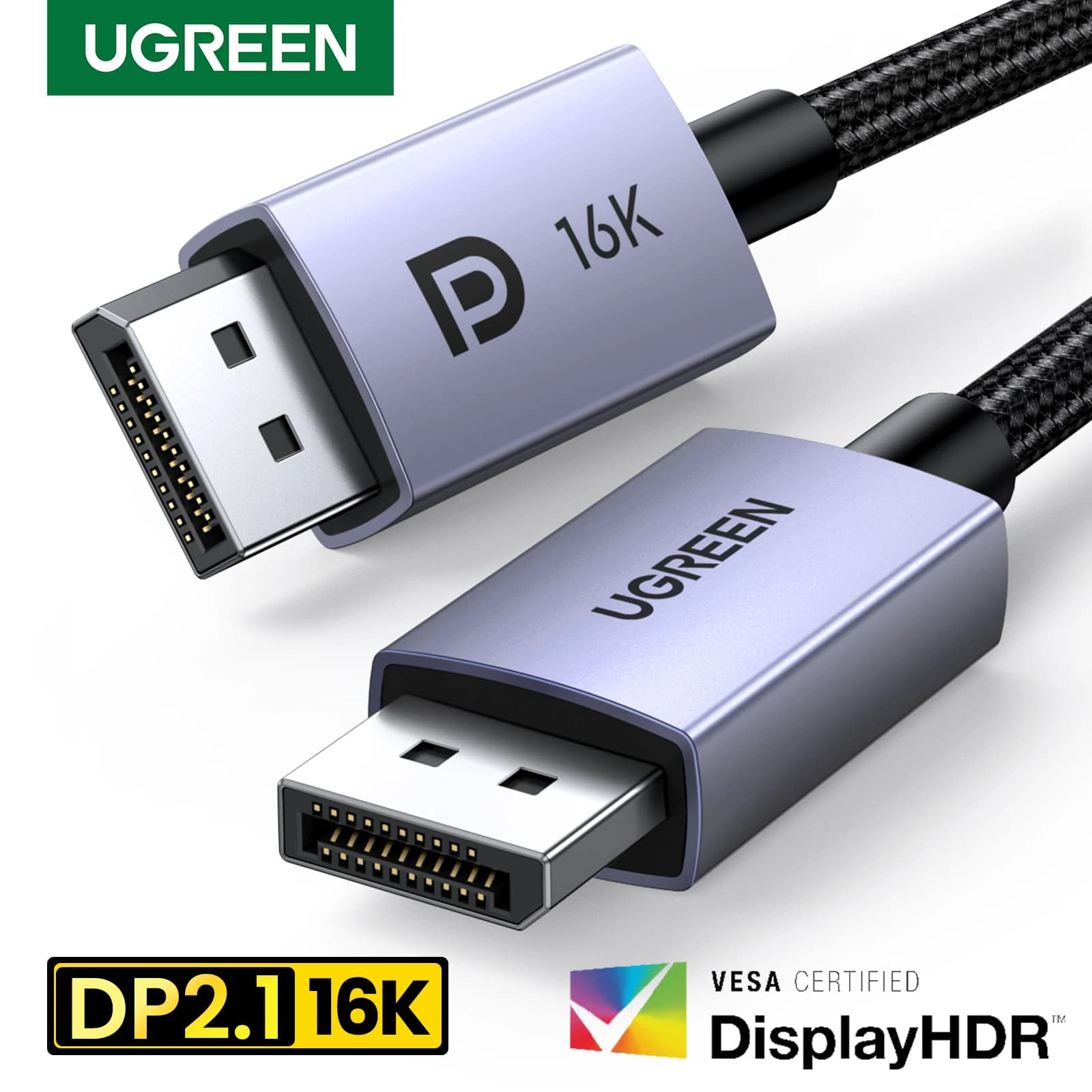 UGREEN Displayport Cavo 16K 8K Cavo audio video per Xiaomi TV Box PC Monitor portatile Videogioco DP Cavo Display Porta