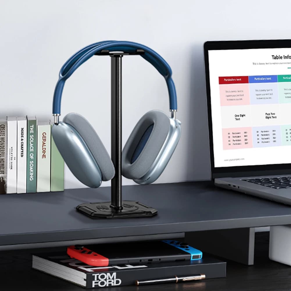 Supporto per cuffie da gaming staccabile da scrivania, supporto verticale antiscivolo per cuffie da gaming, compatibile con tutte le cuffie
