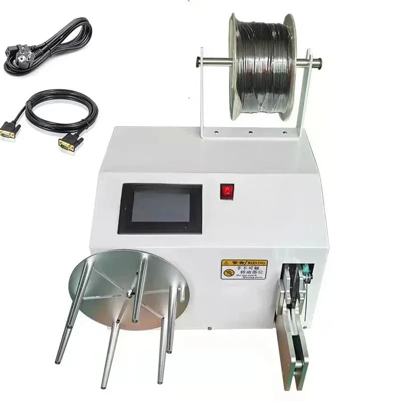 2022 Manuale ventilatore da soffitto a mano cavo bobina bobina automatica armatura avvolgimento rilegatura twist tie macchina prezzo basso