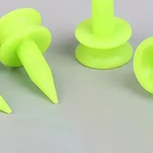 Tees da golf professionali da 50 pezzi 25MM Accessorio per golfista in plastica verde castello 0,98' Perfetto per teingere la palla