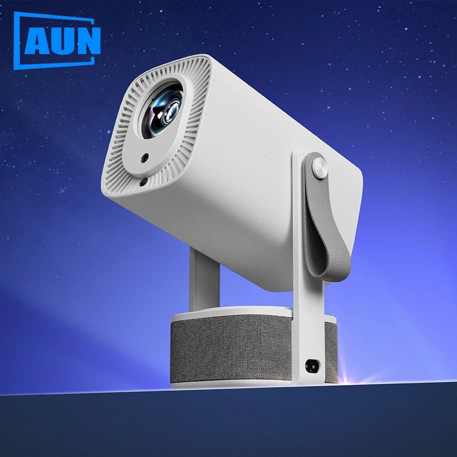 Full HD 4K MINI AUN A005 Pro projector, Smart Cinema for Home, Projector Video Wallet Ray, WIFI, Bluetooth Speaker 20W