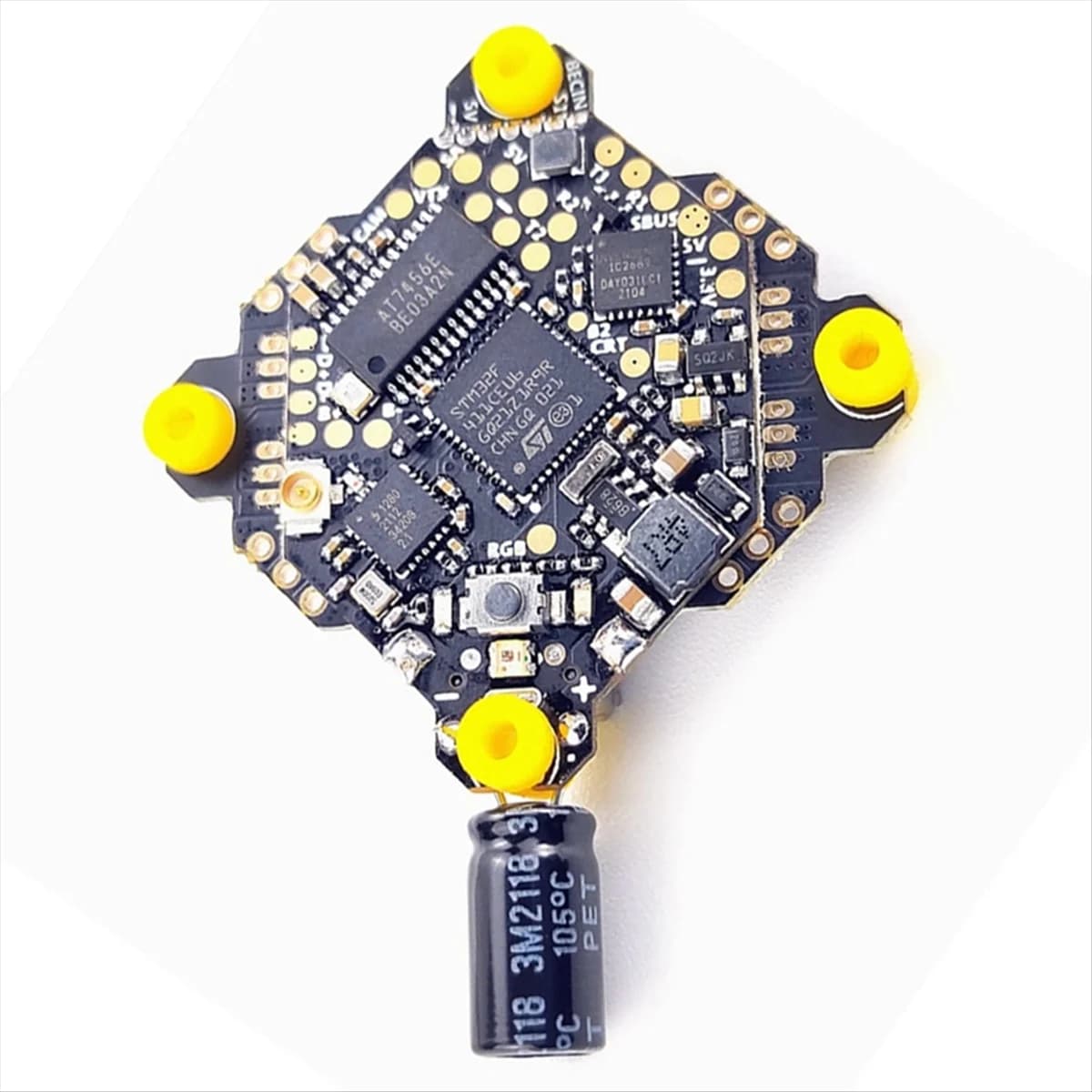 NUOVO F411 AIO Controllore di volo con ricevitore ELRS MATEKF411 MPU6500 Giroscopio OSD 5V2A BEC integrato per RC Drone FPV Racing