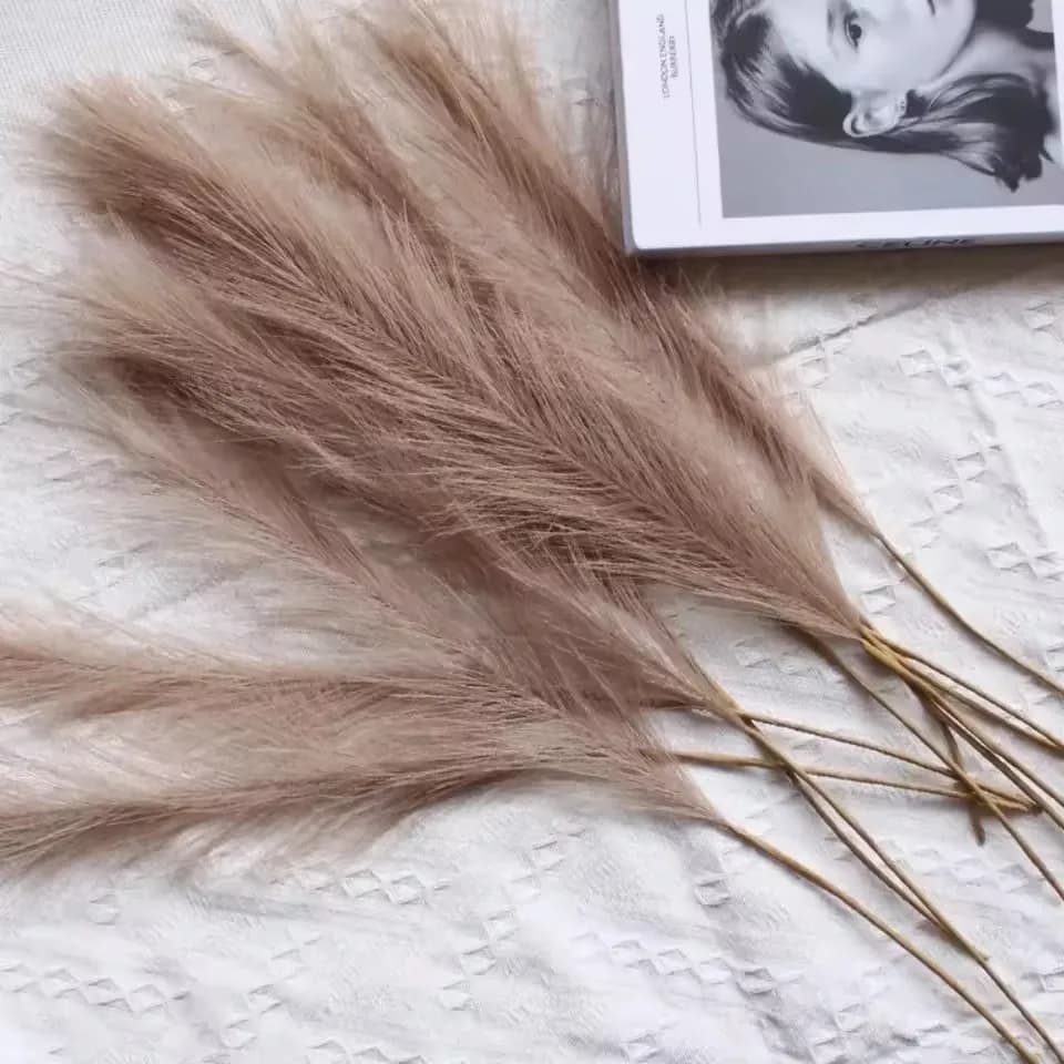 1pcs 55cm Fluffy Pampas Grass Boho Decor Flower Plant Reed Simulated Artificial Flower Wedding Party Christmas Home Decor