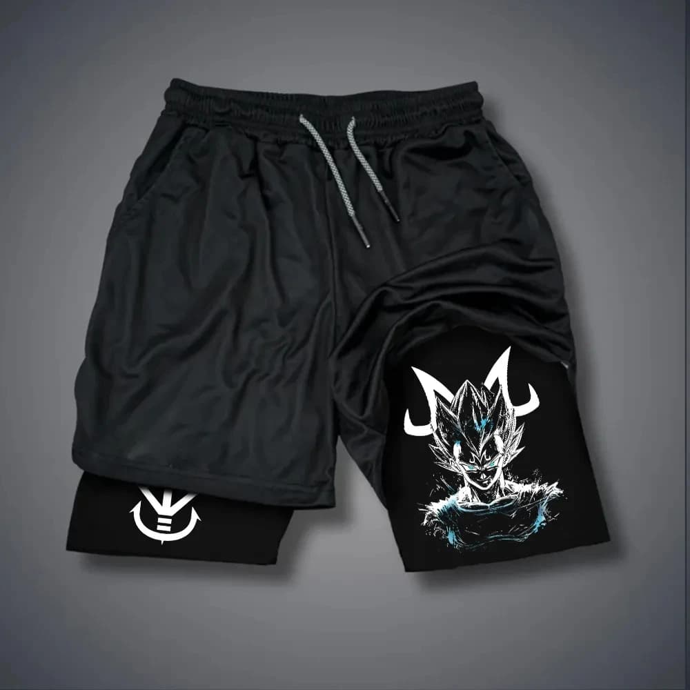 Nuovo Dragon Ball GOKU Majin Buu Anime Periferico Stampato Pantaloncini a doppio strato Pantaloncini sportivi estivi da uomo e da donna