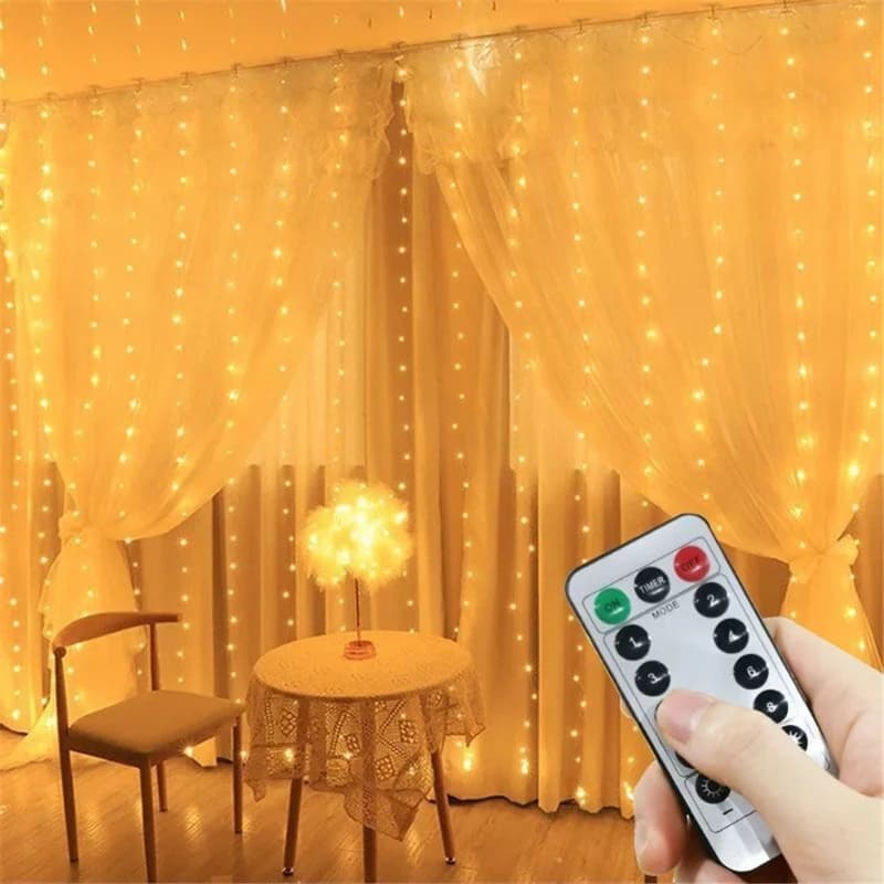 6M/3M USB LED Curtains Festoon Led Light Garlands New Year Christmas decorations Wedding Decor Outdoor Garden Lights