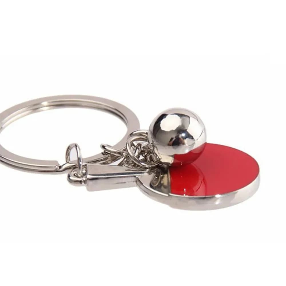 Mini Pingpong Bat Ball Keychain Zinc Alloy Jewelry Gifts Mini Pingpong Bat Keyring Keychain Creative Table Tennis Key Chain