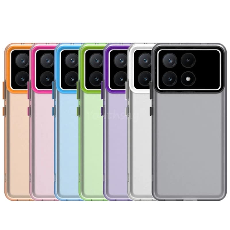 Custodia trasparente satinata per Xiaomi POCO X6 Pro Custodia in silicone opaca semplice TPU POCO X6 Pro Custodia protettiva per telefono POCO X6 Pro