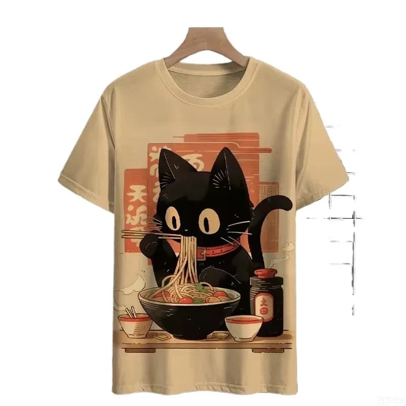 Men's T-Shirt Printed Short Sleeved Round Neckline Fashionable Men's Top Breathable Summer Crew Clothing
