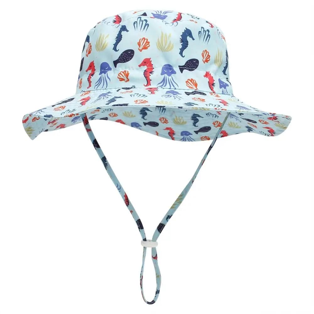 Baby Accessories Breathable Cotton Neck Ear Cover Headwear Baby Beach Caps Summer Baby Sun Hat Newborn Bucket Hat Infant Cap