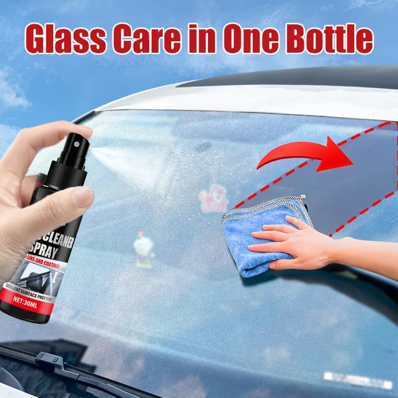 Car glass scratch polishing repair spray, quickly and effectively removes minor scratches and haze residue, restoring clarity an