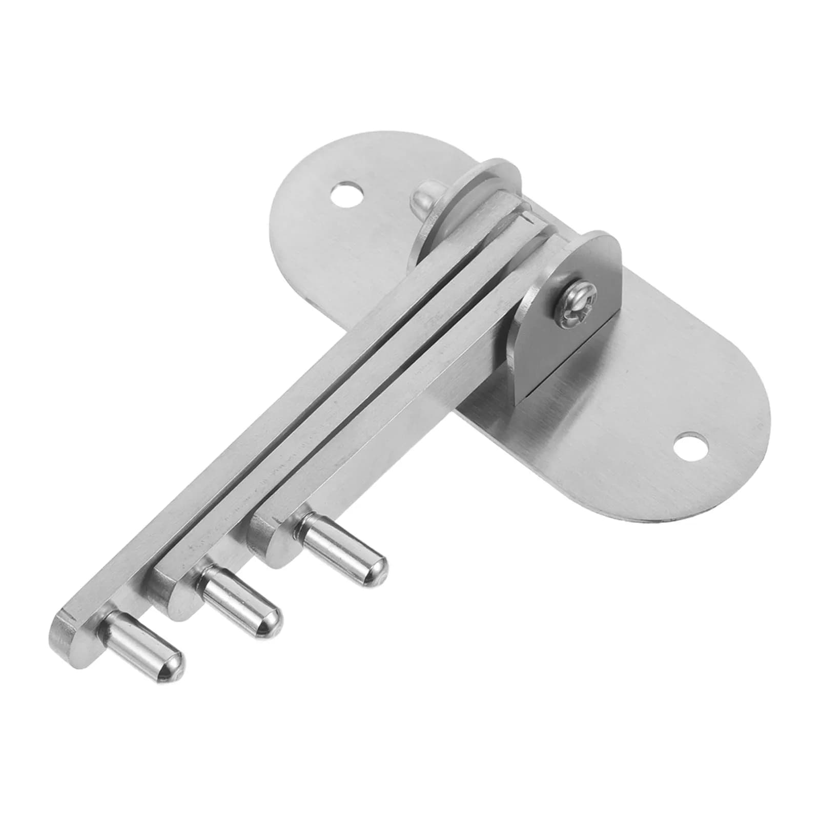 Stainless Steel Wall Mounted Bathroom Robe Hook Triple Swivel Arms Folding No Drill Towel Hook for Kitchen Closet Entry