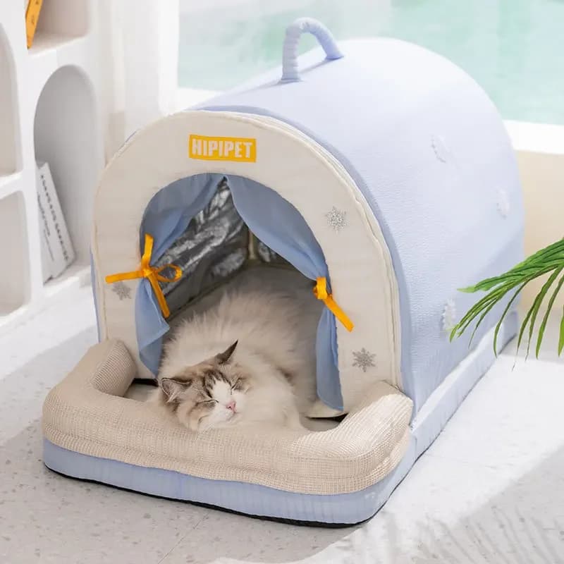 Cat Litter Semi-Enclosed Small and Medium Sized Dog Teddy Pet Kennel
