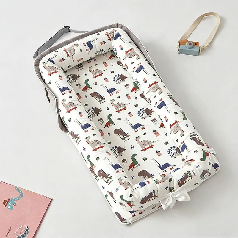 Nuovo Lettino da Viaggio Pieghevole per Neonati con Borsa per il Trasporto, Compatto e Leggero, Culla Portatile