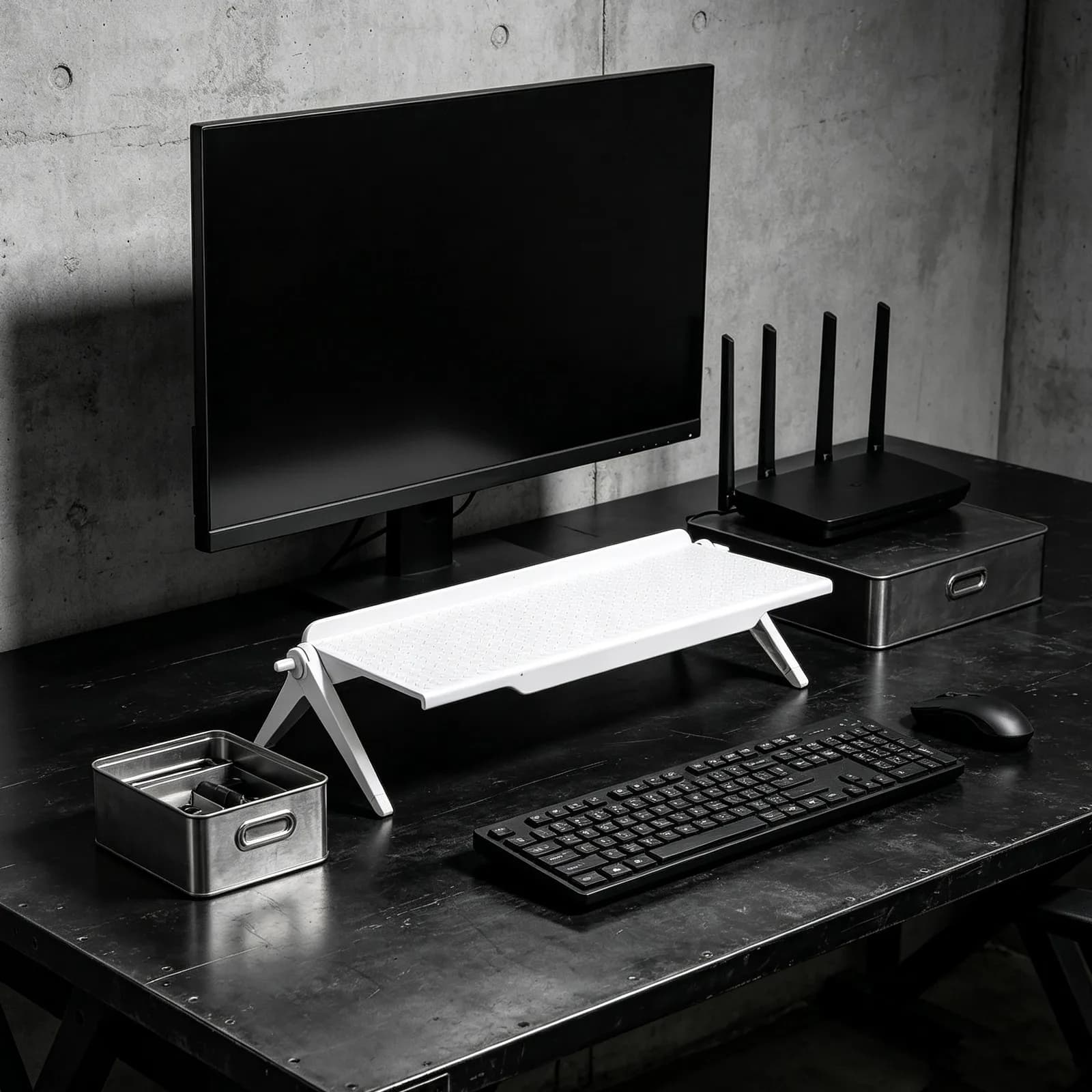 Universal TV Screen Shelf No Drill Set Top Box Holder Gaming Console Storage Rack Monitor Organizer Shelf for Flat Screen LED