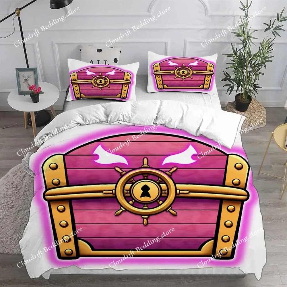Blox Fruits Bedding Sets Bed Cover Comforter Duvet Cover Pillow Case Single Double Large Size Bedroom Decoration