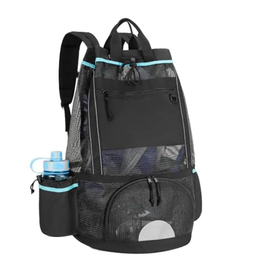 Zaino da Immersione XL in Rete per Attrezzatura Subacquea, Maschera, Pinne, Boccaglio con Scomparto per Scarpe e Separazione Asciutto/Bagnato