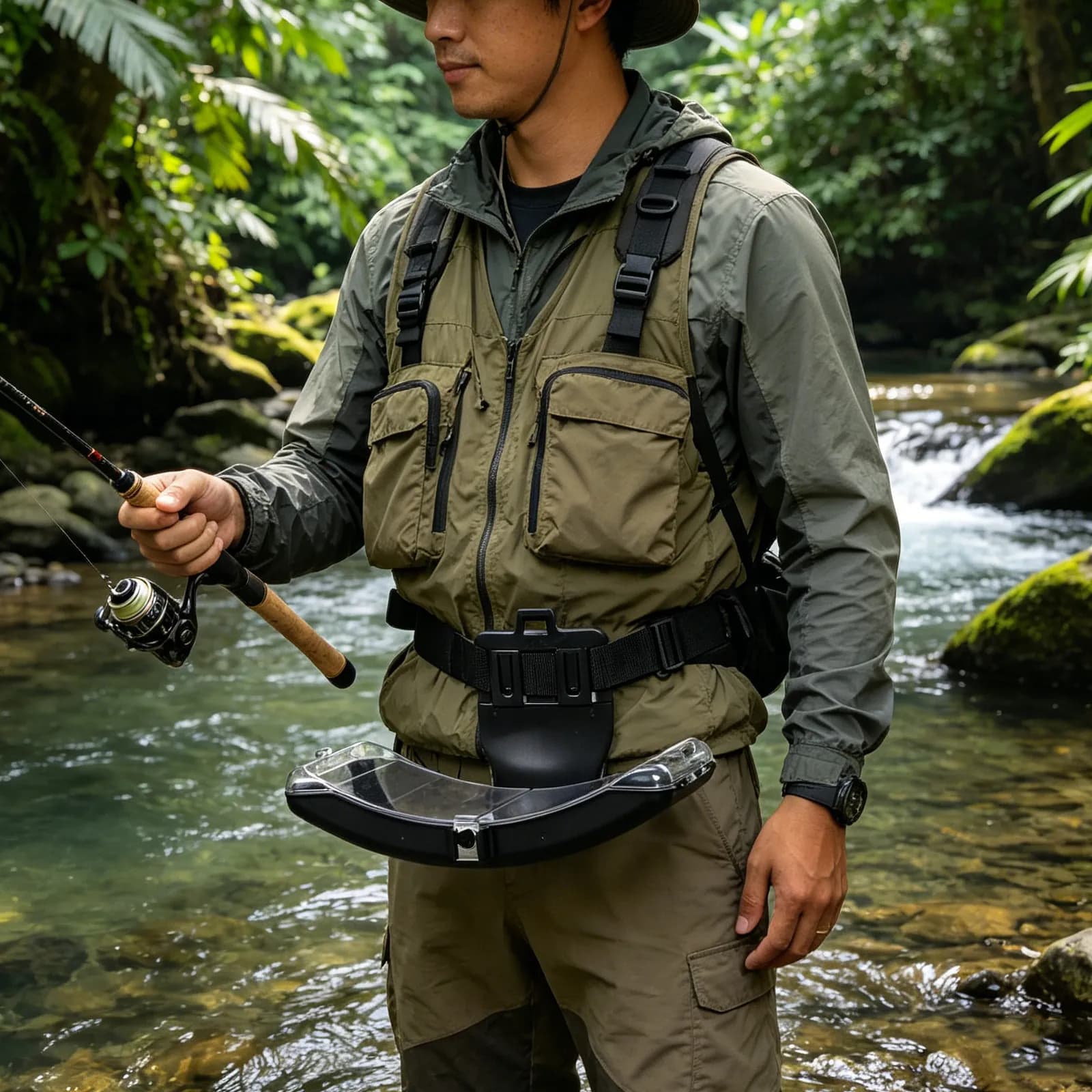 Fishing Gear Storage Box Tackle Waist Bag Bin for Outdoor Bait Lure Boxes Terminal Organizer Case Holder
