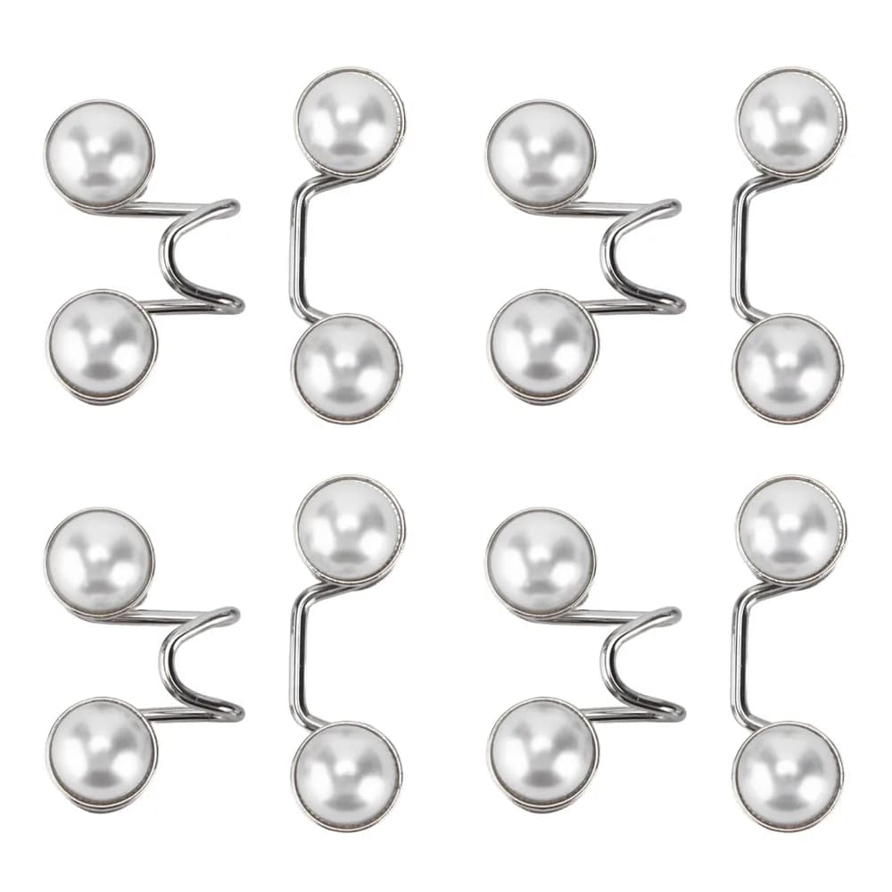 4sets Sturdy Reusable Button Pins Detachable Adjustable Waist Tightener Pant Buttons For Jeans